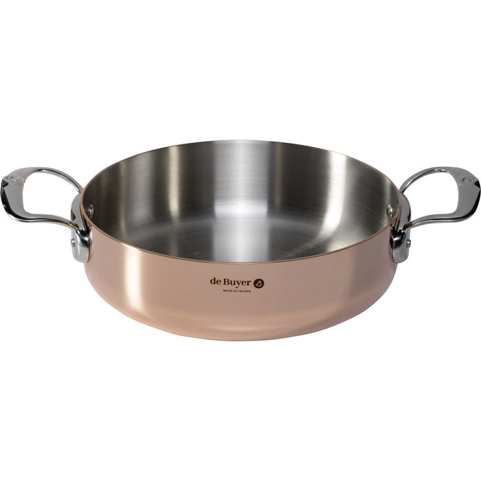 De Buyer Prima Matera Olla de cobre y acero de 24 cm para inducción