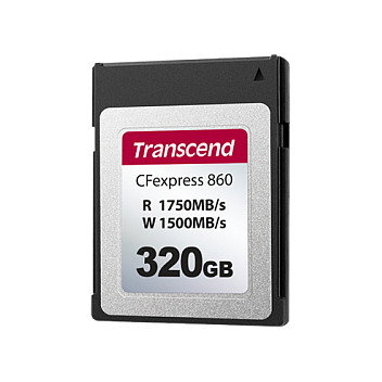 Transcend CFexpress 860 Tarjeta de Memoria 320GB, CFexpress, 1750 MB/s Lectura, 1500 MB/s Escritura Transcend CFexpress 860 Tarjeta de Memoria 320GB, CFexpress, 1750 MB/s Lectura, 1500 MB/s Escritura