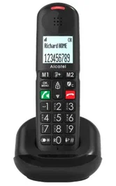 Alcatel XL685 EWE Teléfono Analógico Inalámbrico con Contestador Automático, Identificador de Llamadas, 100 Entradas, Pantalla, Blanco