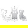 OMP HTC ONE Baqueta de Competición Talla L Homologación FIA 8862-2009 para GT, Rally y Circuito, Modelo OMPHA0-0815-A01-071-L