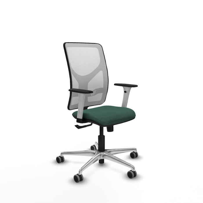 PIQUERAS Y CRESPO Silla de oficina Motilla con mecanismo Sincro Verde botella y Blanco PIQUERAS Y CRESPO Silla de oficina Motilla con mecanismo Sincro Verde botella y Blanco