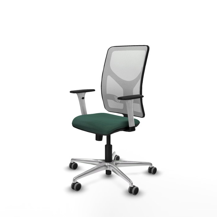 PIQUERAS Y CRESPO Silla de oficina Motilla con mecanismo Sincro Verde botella y Blanco PIQUERAS Y CRESPO Silla de oficina Motilla con mecanismo Sincro Verde botella y Blanco