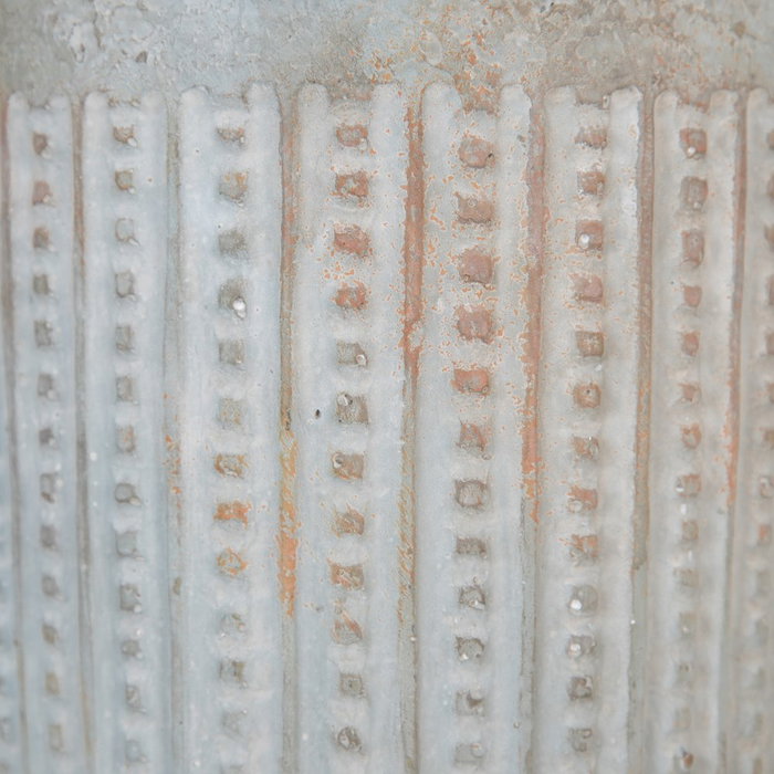 Macetero Cemento Decoración 15,50 X 15,50 X 25,50 cm (Set de 2)