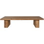 DKD Home Decor Mesa Centro Balines Natural Teca 90 x 40 x 180 cm