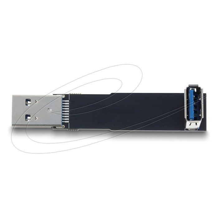 DeLOCK 67423 Adaptador USB 10 Gbps Tipo A Hembra a Macho 90° Angular, Plug and Play, Negro