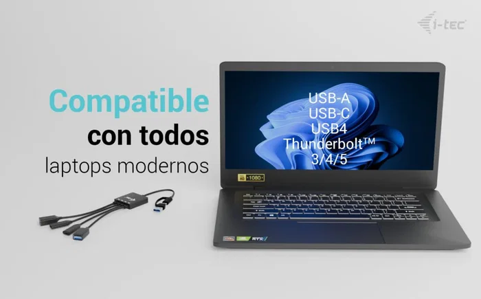 I-tec usb-c usb-a cable hub 4 port 2x usb-c 3.2 gen 1 2x usb-a 3.2 gen 1