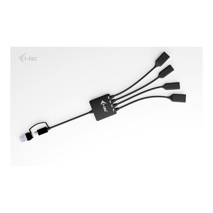 I-tec Hub USB de 4 puertos con 2x USB-C y 2x USB-A 3.2 Gen 1