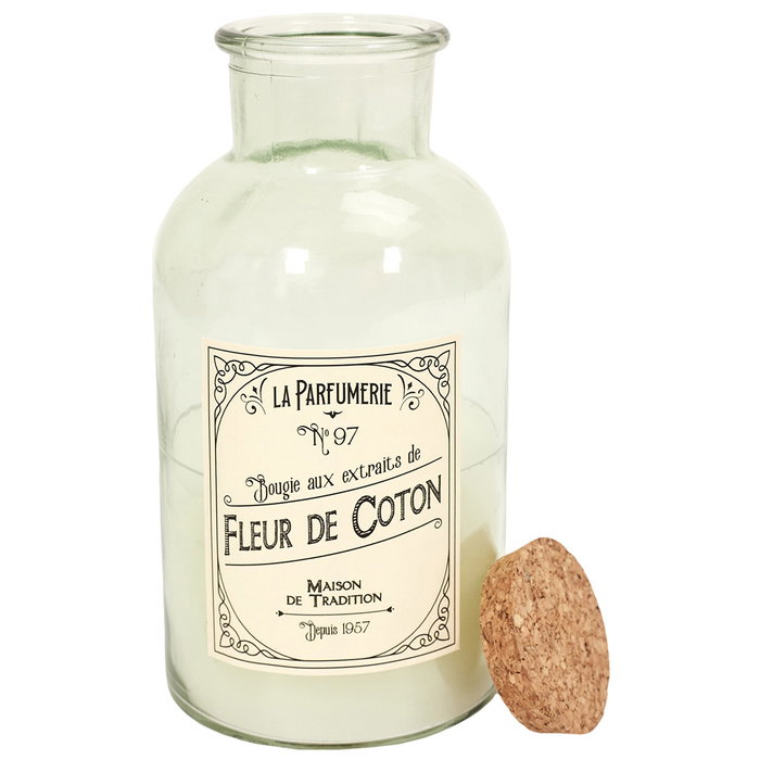 Home Deco Factory Vela Perfumada Frasco Colección Apothicaire Vidrio Ø10x21cm 360g 66h