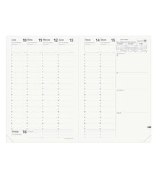 QUO VADIS Recambio Agenda Anual 2027 Ministre SP 160x240 mm S/V 2 Pag.