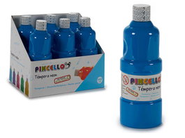 Pincello Tempera 400Ml Neon Azul 6.5x18x6.5 cm (Set de 24)