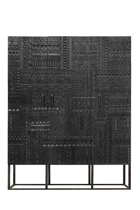 Giner y Colomer Aparador Madera Mango Metal Nogal Oscuro 3 Puertas Giner y Colomer Aparador Madera Mango Metal Nogal Oscuro 3 Puertas