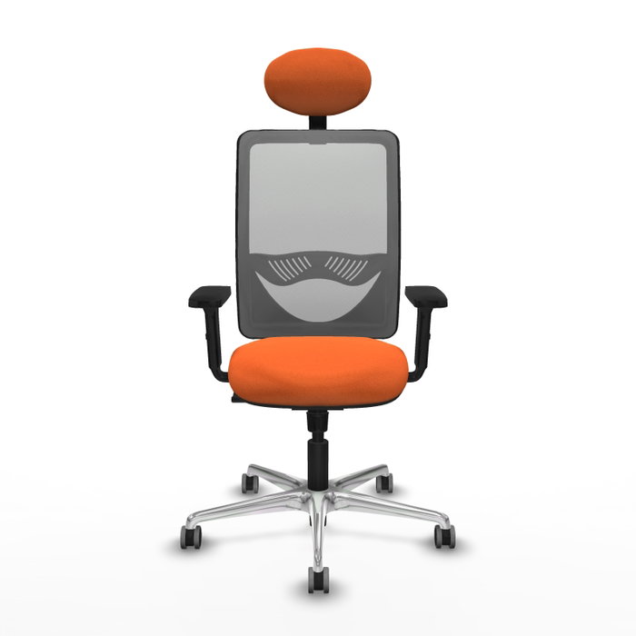 PIQUERAS Y CRESPO Silla de oficina Zulema Naranja y Gris PIQUERAS Y CRESPO Silla de oficina Zulema Naranja y Gris