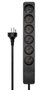 MicroConnect Danish Power Strip de 6 tomas