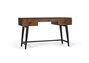 GINER Y COLOMER Escritorio de Madera de Palisandro y Metal Marrón 132 cm