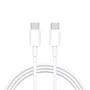 Generico Cable USB-C a USB-C (M/M) 6A de Carga Rápida y Datos, 1 Metro, Blanco
