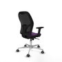 PIQUERAS Y CRESPO Silla de oficina Jorquera, Sincro, Morado y Negro