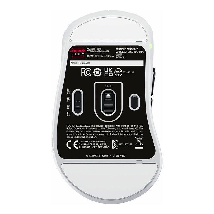 Cherry XTRFY CX-M64W-Pro-White Ratón Inalámbrico para Gaming Blanco Cherry XTRFY CX-M64W-Pro-White Ratón Inalámbrico para Gaming Blanco