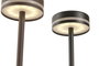 DKD Home Decor Lámpara Táctil LED de Hierro, Surtido Marrón Oscuro y Negro