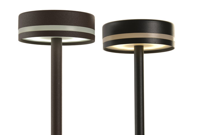 DKD Home Decor Lámpara Táctil LED de Hierro, Surtido Marrón Oscuro y Negro