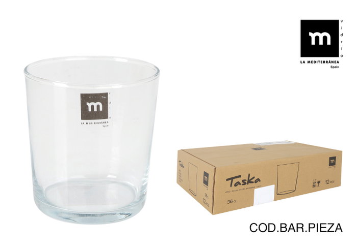 La Mediterranea Vaso Pinta 360cc ø8.1x9 cm (12 Unidades) La Mediterranea Vaso Pinta 360cc ø8.1x9 cm (12 Unidades)