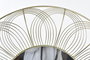 DKD Home Decor Espejo de Metal Dorado 60x60 cm