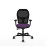 PIQUERAS Y CRESPO Silla de oficina Jorquera con mecanismo Sincro/Traslack Morado y Negro