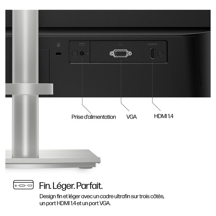 HP 524sh Monitor de 23,8 pulgadas Full HD IPS con altura ajustable HP 524sh Monitor de 23,8 pulgadas Full HD IPS con altura ajustable
