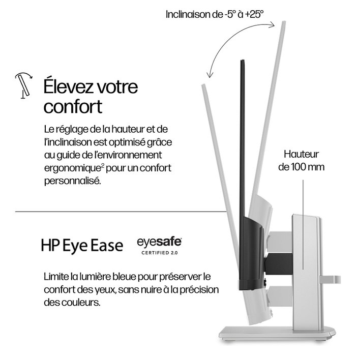 HP 524sh Monitor de 23,8 pulgadas Full HD IPS con altura ajustable HP 524sh Monitor de 23,8 pulgadas Full HD IPS con altura ajustable