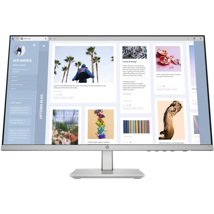 HP 524sh Monitor de 23,8 pulgadas Full HD IPS con altura ajustable HP 524sh Monitor de 23,8 pulgadas Full HD IPS con altura ajustable