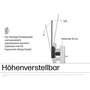 HP 524sh Monitor de 23,8 pulgadas Full HD IPS con altura ajustable