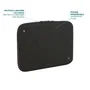 Mobilis 003065 Funda para Portátil 14" (35.6 cm) Negro - Compatible con MacBook Air/Pro 13.3", Textil, Resistente al Agua y Golpes, Certificación GRS, Hecho en Francia