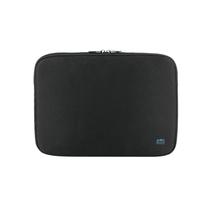 Mobilis 003065 Funda para Portátil 14" (35.6 cm) Negro - Compatible con MacBook Air/Pro 13.3", Textil, Resistente al Agua y Golpes, Certificación GRS, Hecho en Francia