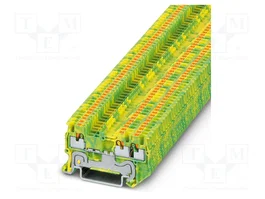 PHOENIX CONTACT PT 1,5/S-TWIN-PE Conector de carril de 3 bornas