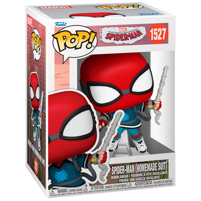Funko Figura POP Spider-Man - Spider-Man Homemade Suit Figura Vinilo 9cm