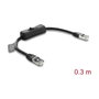 DeLOCK 81561 Cable de Red Cat6 F/UTP 0,3 m Negro