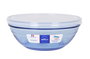 Duralex Bowl 20.5 cm Apilable con Tapa Marine - Bol de Cristal Templado (4 Unidades)