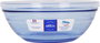 Duralex Bowl 20.5 cm Apilable con Tapa Marine - Bol de Cristal Templado (4 Unidades)