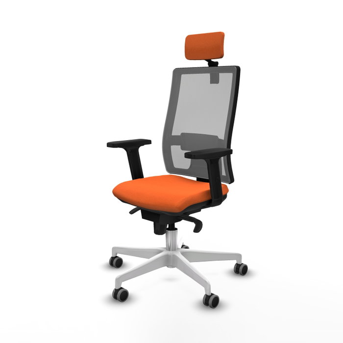 PIQUERAS Y CRESPO Silla de oficina Horna Naranja y Gris