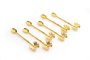 Hermia PLTN114 Juego de Cucharas Dorado (6 Piezas) Metal
