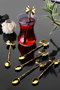 Hermia PLTN114 Juego de Cucharas Dorado (6 Piezas) Metal
