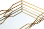 DKD Home Decor Bandeja Metal Espejo Mate Dorado 38x18x5 cm de 2 unidades