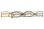 DKD Home Decor Bandeja Metal Espejo Mate Dorado 38x18x5 cm de 2 unidades