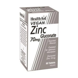 Health Aid Gluconato de Zinc 70 mg, 90 comprimidos