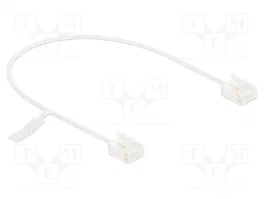DeLOCK Cable de red RJ45 Cat.6 UTP Ultra Slim 0,3 m Blanco