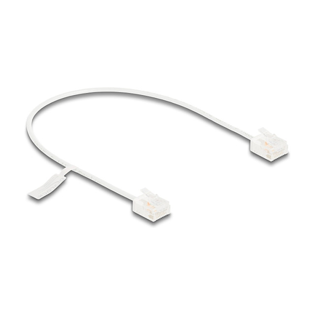 DeLOCK Cable de red RJ45 Cat.6 UTP Ultra Slim 0,3 m Blanco