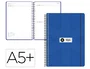 Antartik Agenda Escolar 26-27 Espiral Día Página A5+ Bilingüe Papel FSC 80g Azul Marino, Con Calendario, Horario Semanal y Bolsillo