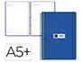 Antartik Agenda Escolar 26-27 Espiral Día Página A5+ Bilingüe Papel FSC 80g Azul Marino, Con Calendario, Horario Semanal y Bolsillo