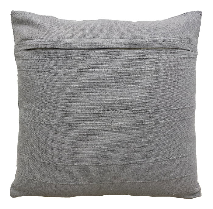 DKD Home Decor Cojín Urban Gris Claro 60 x 60 cm (2 Unidades) Algodón Poliéster