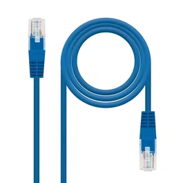 Nanocable 10.20.0101-BL Cable de Red RJ45 Cat5e UTP AWG24 Latiguillo 1 Metro Azul