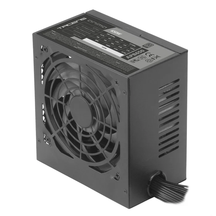 ANIMA APB650 Fuente de Alimentación 650W ATX, 80 Plus Bronze, PFC Activo, Ventilador 12cm, Negra